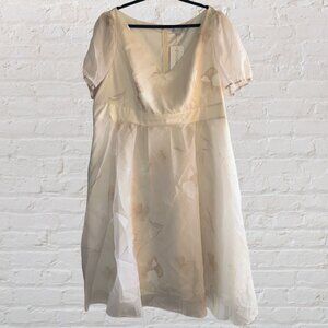 5X (FITS MORE LIKE A 3X) FlyCurvy Chiffon Dress NWT